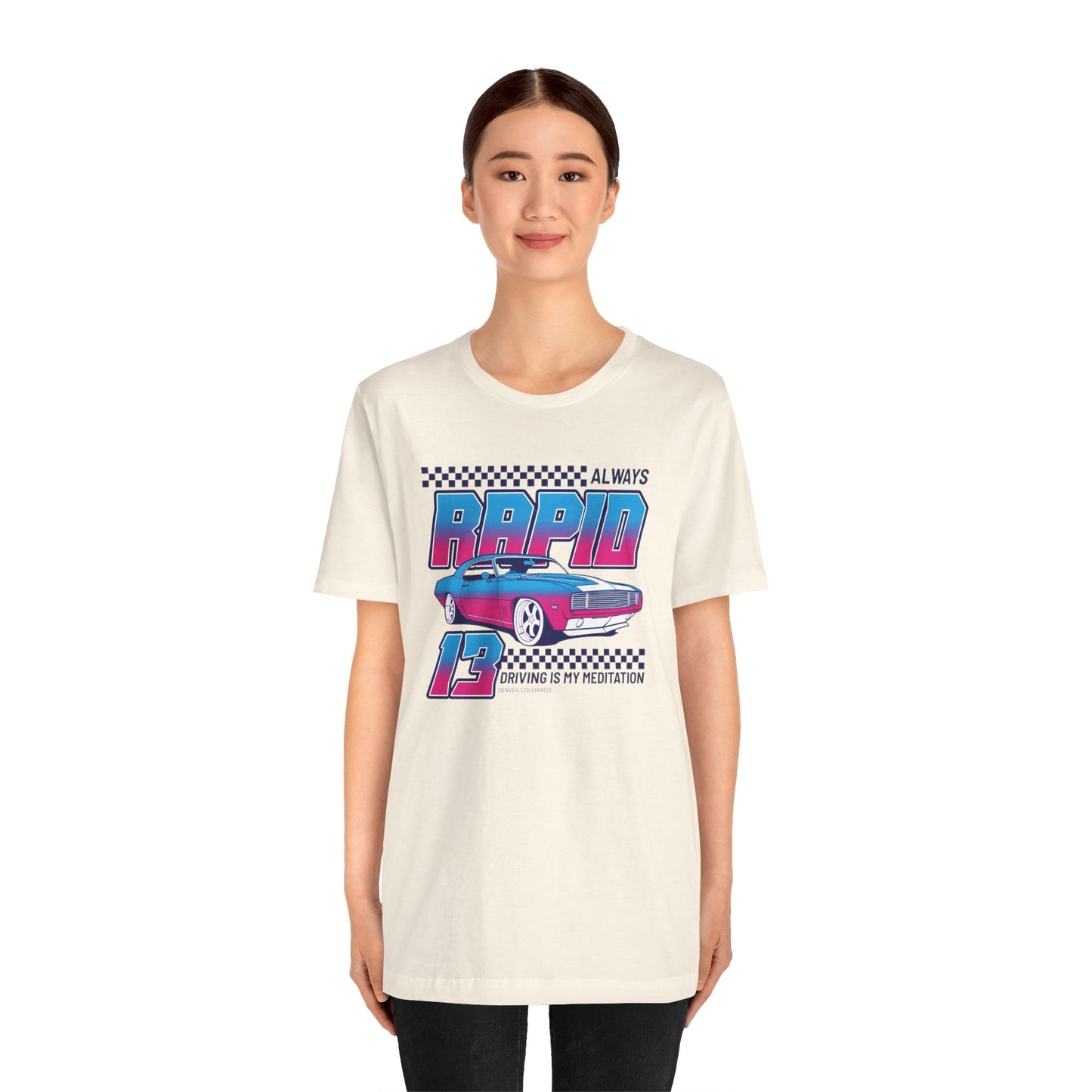 Always Rapid Driving Is My Meditation Unisex Jersey Short Sleeve Tee