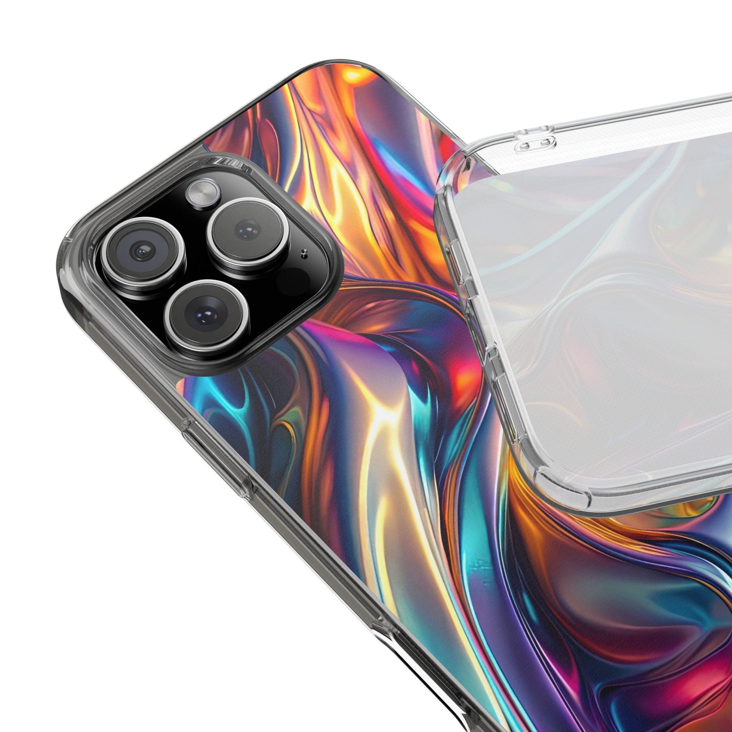 Colorful Clear Case for iPhone – Abstract Art Design