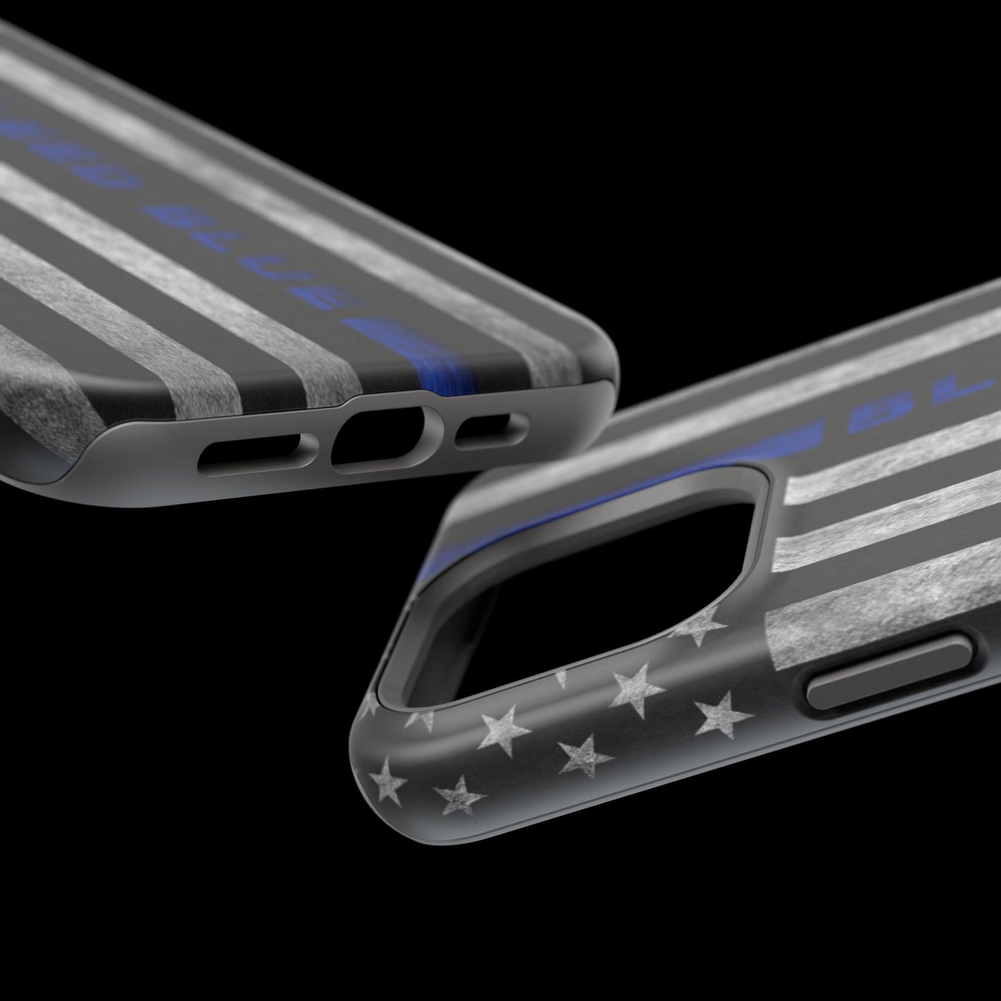 Police Magnetic Phone Cases, Bleed Blue