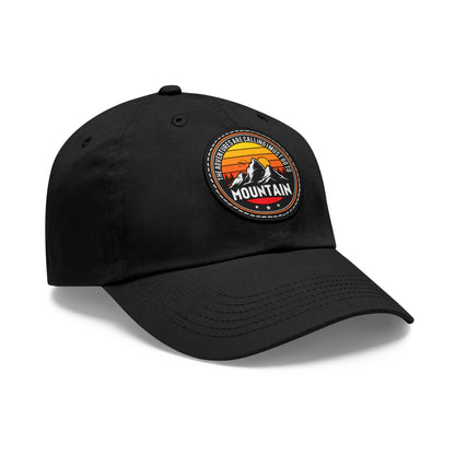 Mountain Adventure Dad Hat with Leather Patch