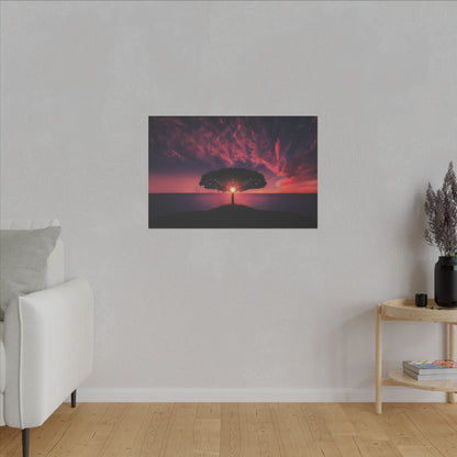 Golden Hour Through the Leaves - Canvas Print