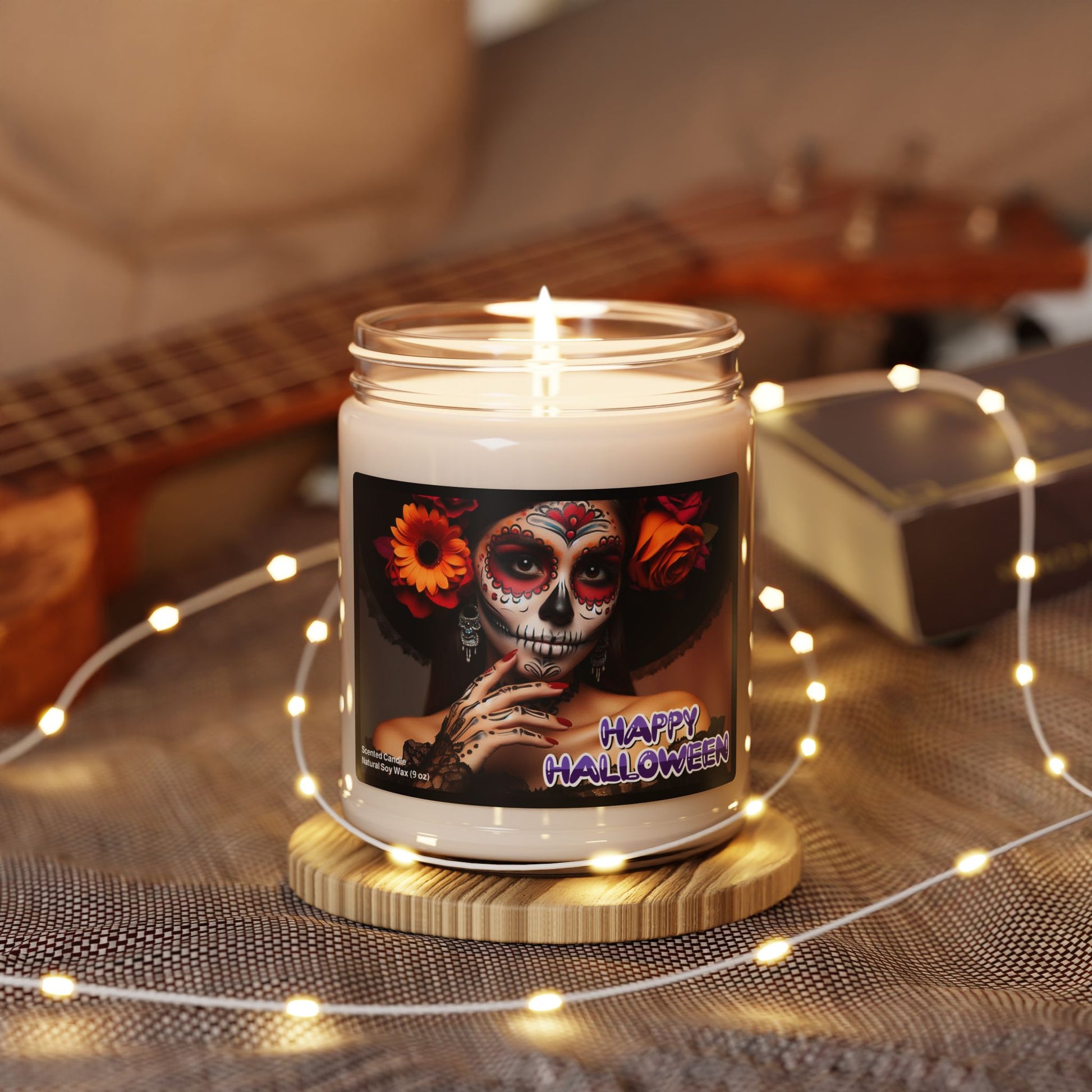 Dia de los Muertos Diva Soy Candle, 9oz