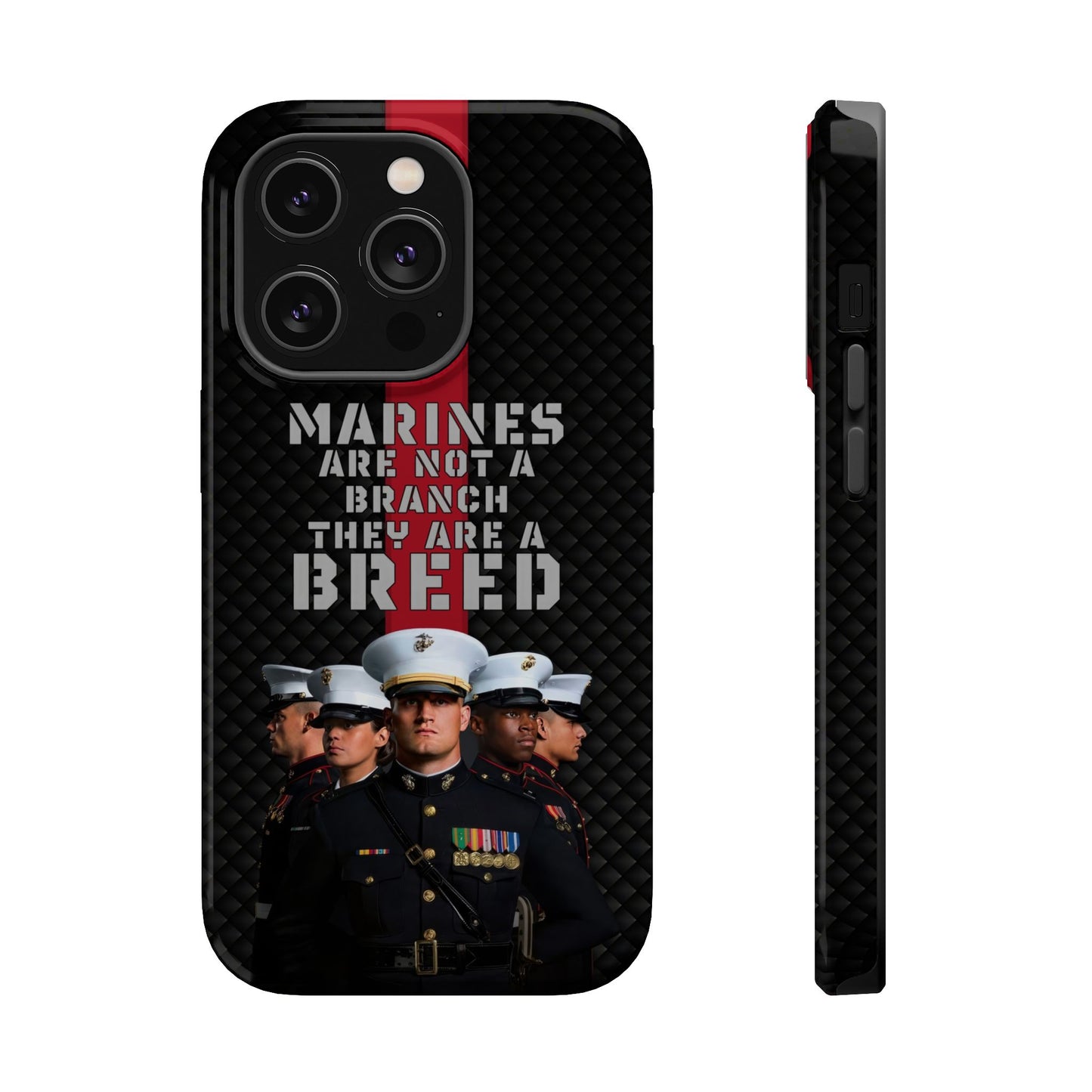 Marines Magnetic Tough Case - "Not a Branch, a Breed" Military iPhone Cover