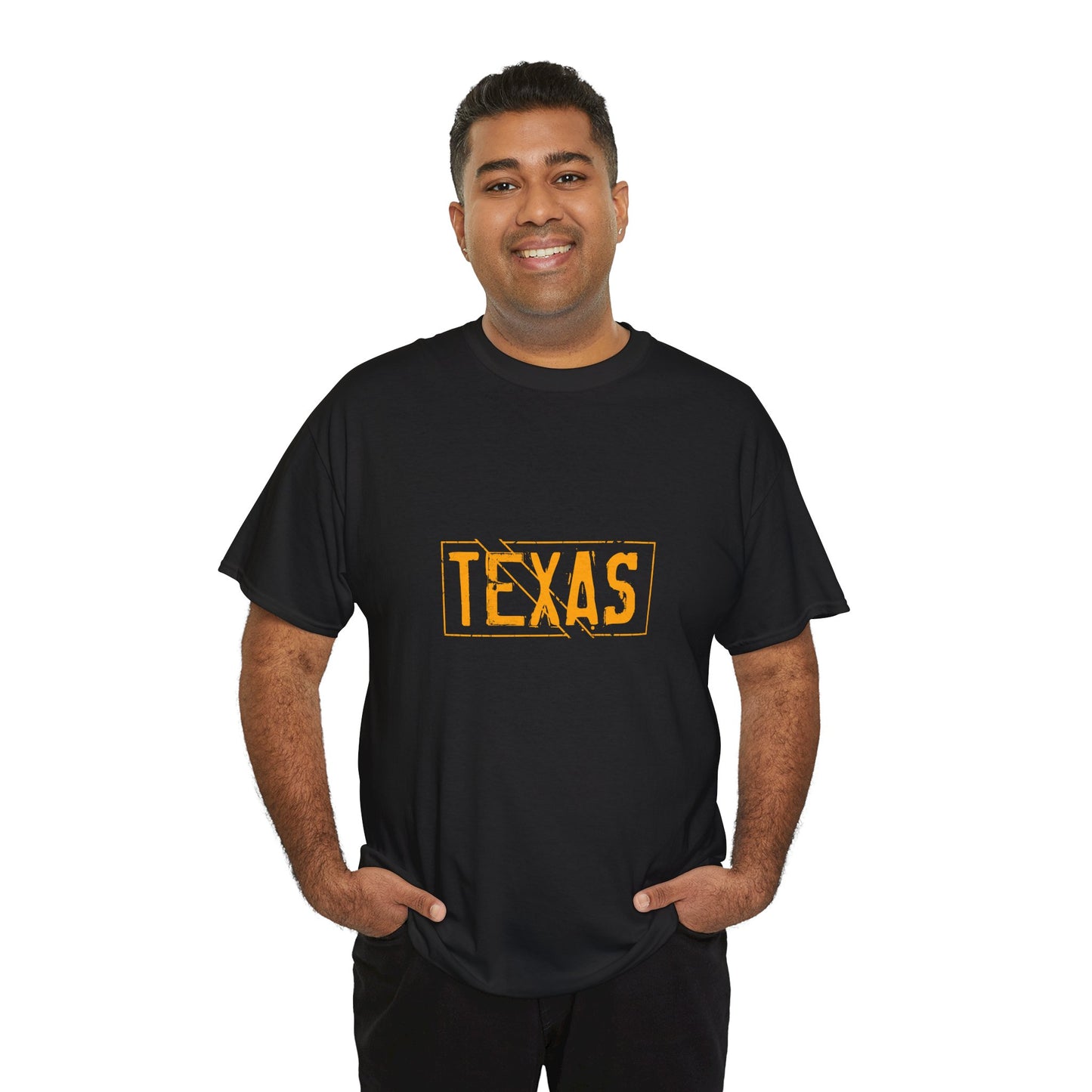 Texas Pride Unisex Heavy Cotton Tee - Casual Black T-Shirt for Texans