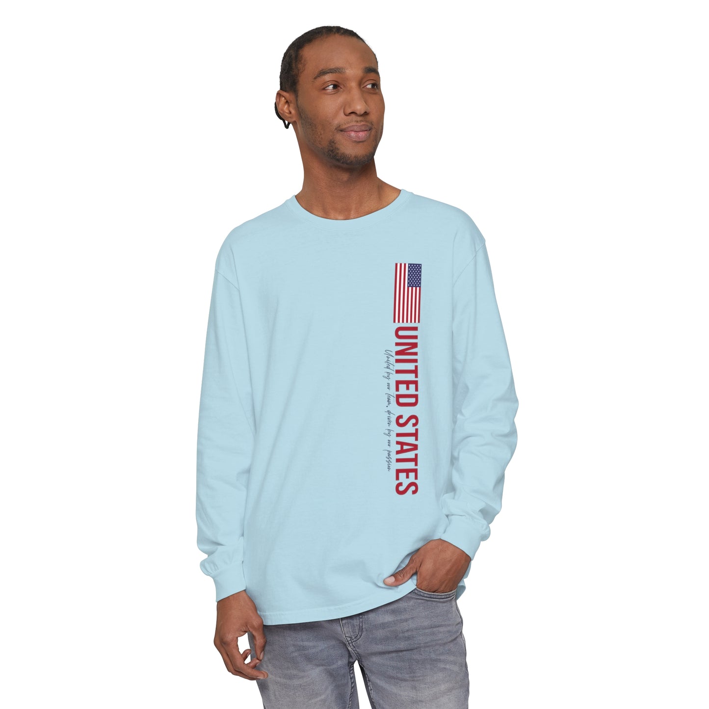 Patriotic Long Sleeve T-Shirt - One Nation, One Dream