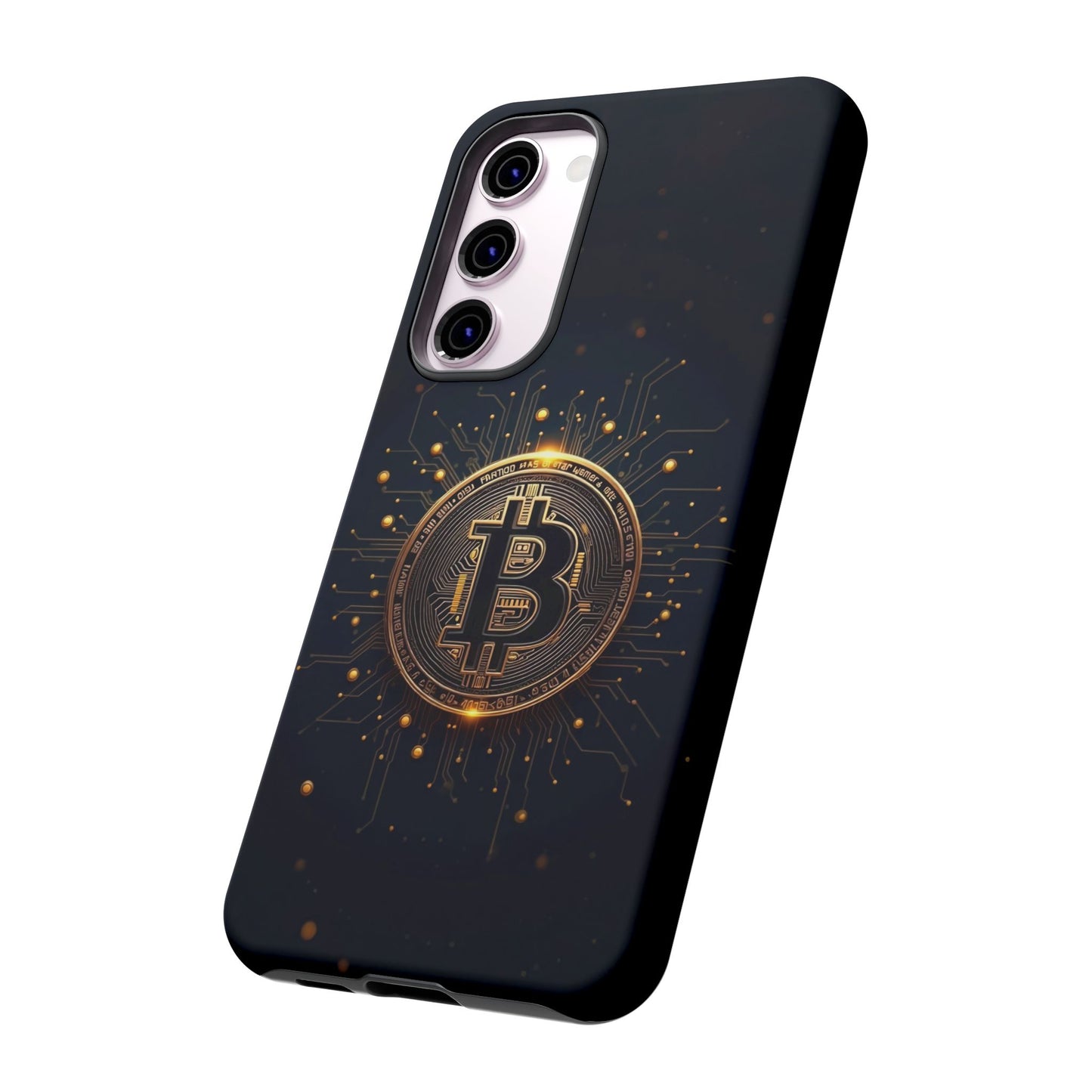 Bitcoin Samsung Tough Case for Smartphones, Crypto Lover Phone Accessory