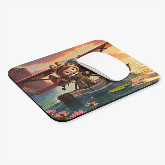 Toffee the Explorer Mouse Pad, Cute Monster Design, Back to School Desk Accessory, 9" x 8" – Perfect for Home or Work