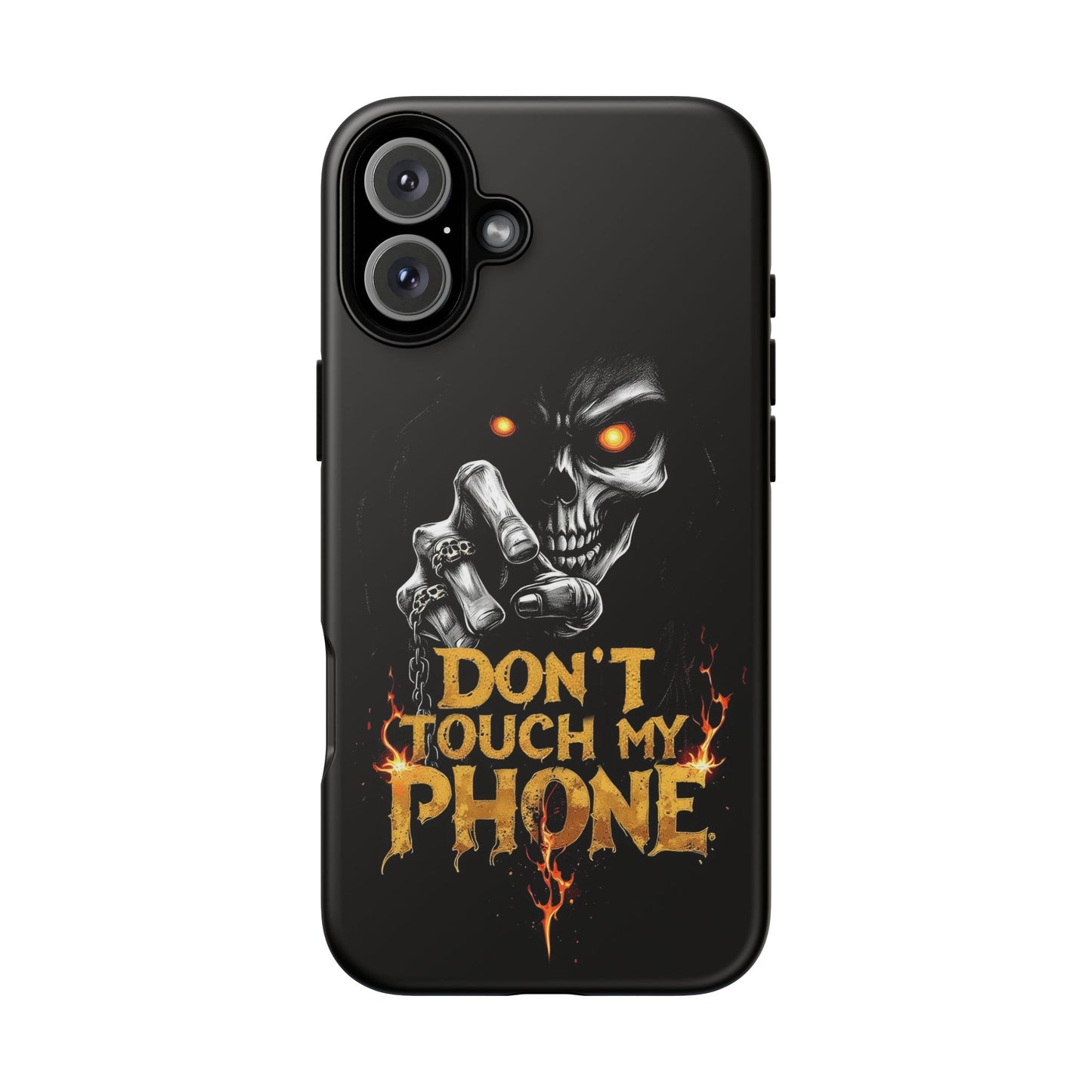 Skull iPhone Tough Cases, Don't Touch My Phone