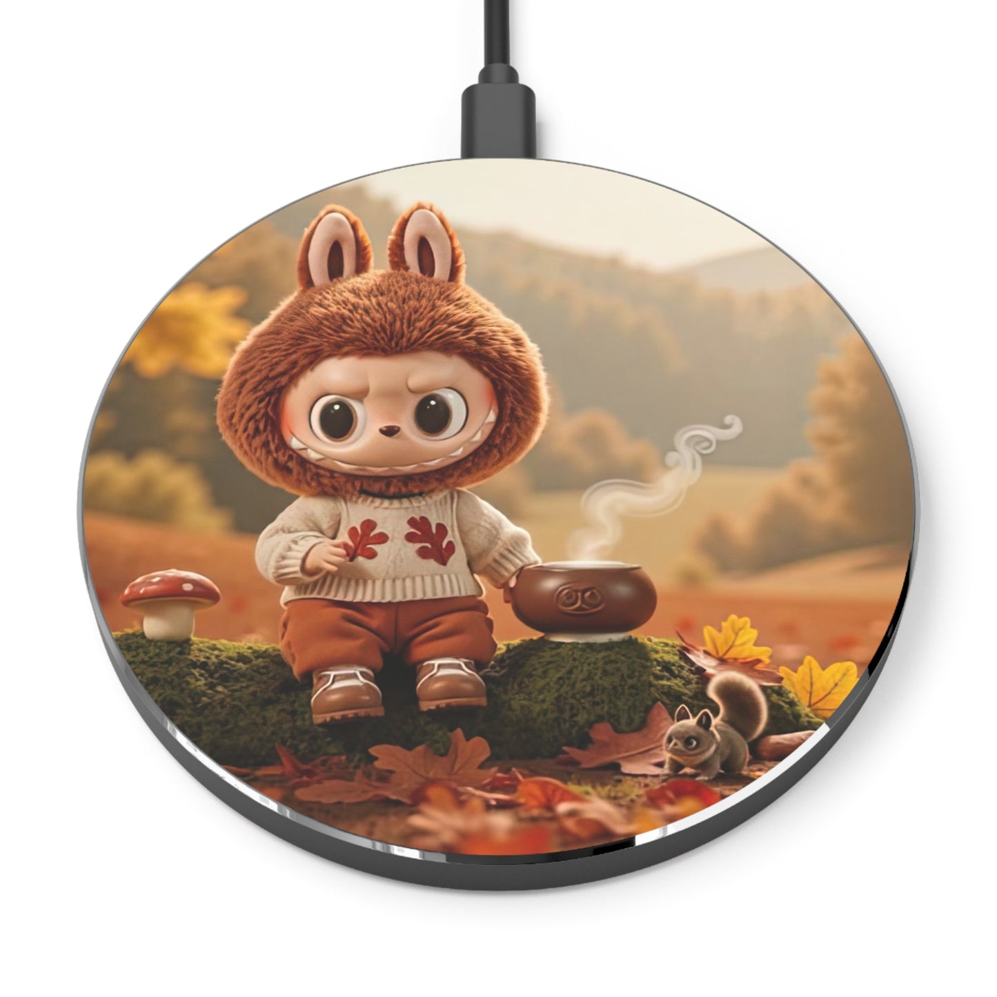 Monster Wireless Charger — Cute Fall Cozy Phone Charger