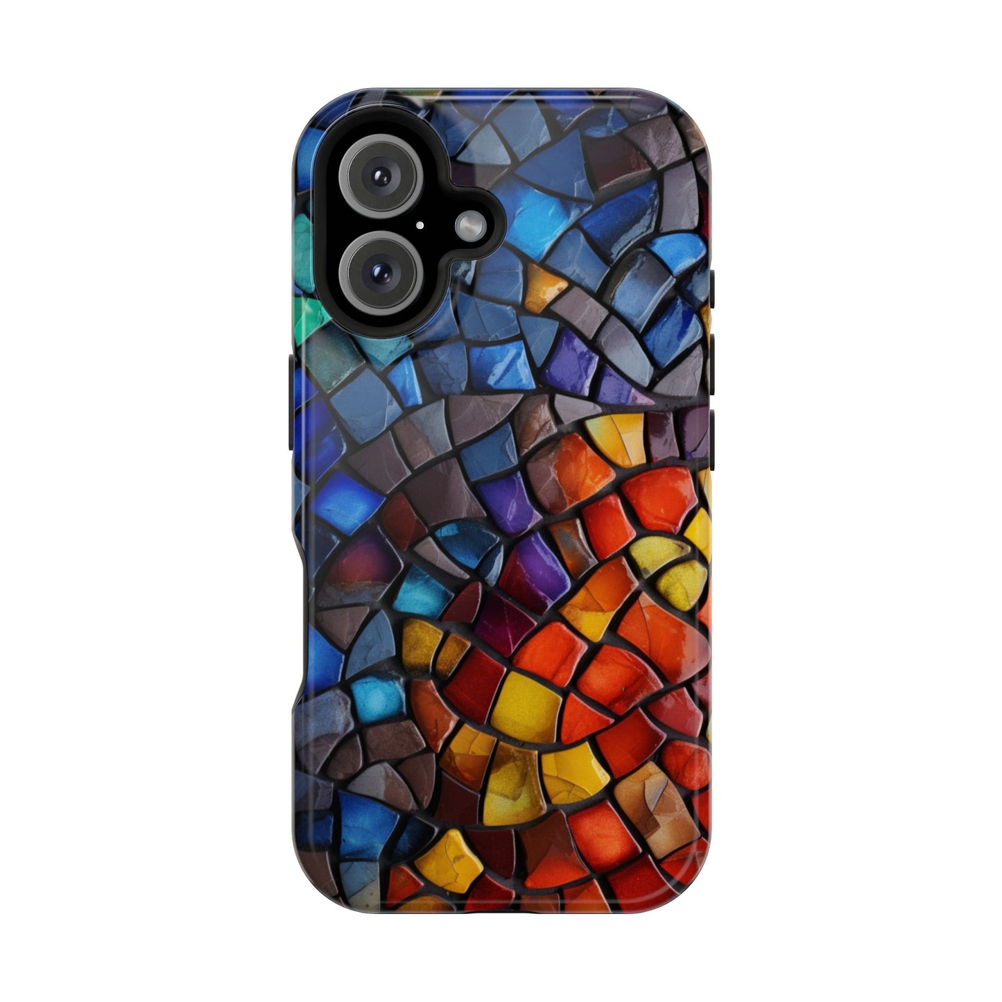 Stained Glass Impact-Resistant Phone Case, Colorful Phone Cover