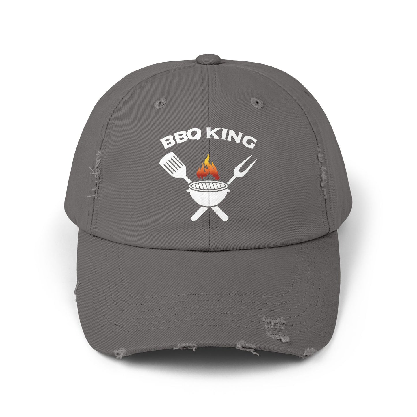 BBQ King Unisex Distressed Cap - Perfect Gift for Grill Masters