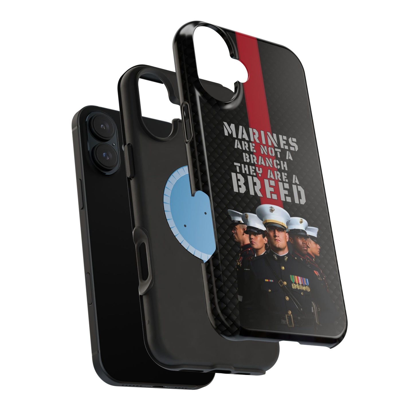 Marines Magnetic Tough Case - "Not a Branch, a Breed" Military iPhone Cover