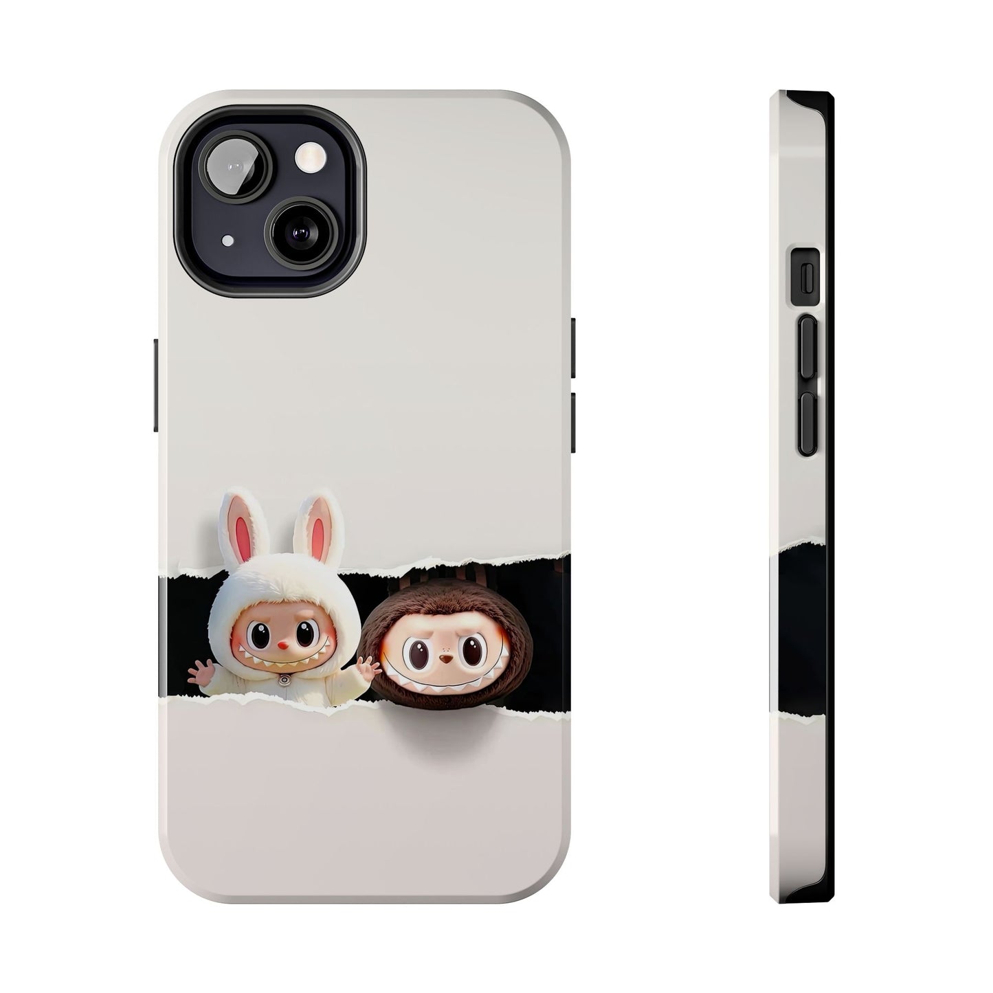 The Monsters Tough Case for iPhone Models and Variations – Dual Layer Protective Cover, Playful Design, Cute Mobile Accessory