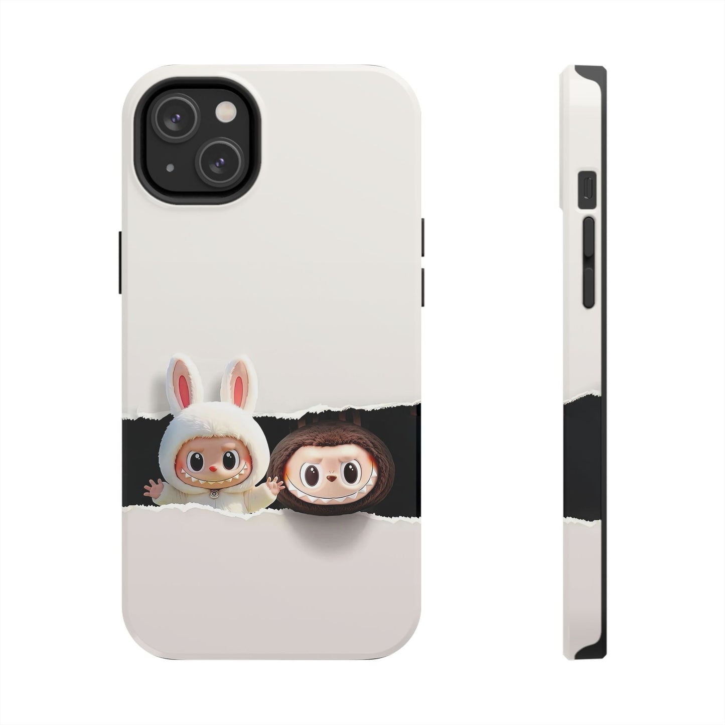 The Monsters Tough Case for iPhone Models and Variations – Dual Layer Protective Cover, Playful Design, Cute Mobile Accessory