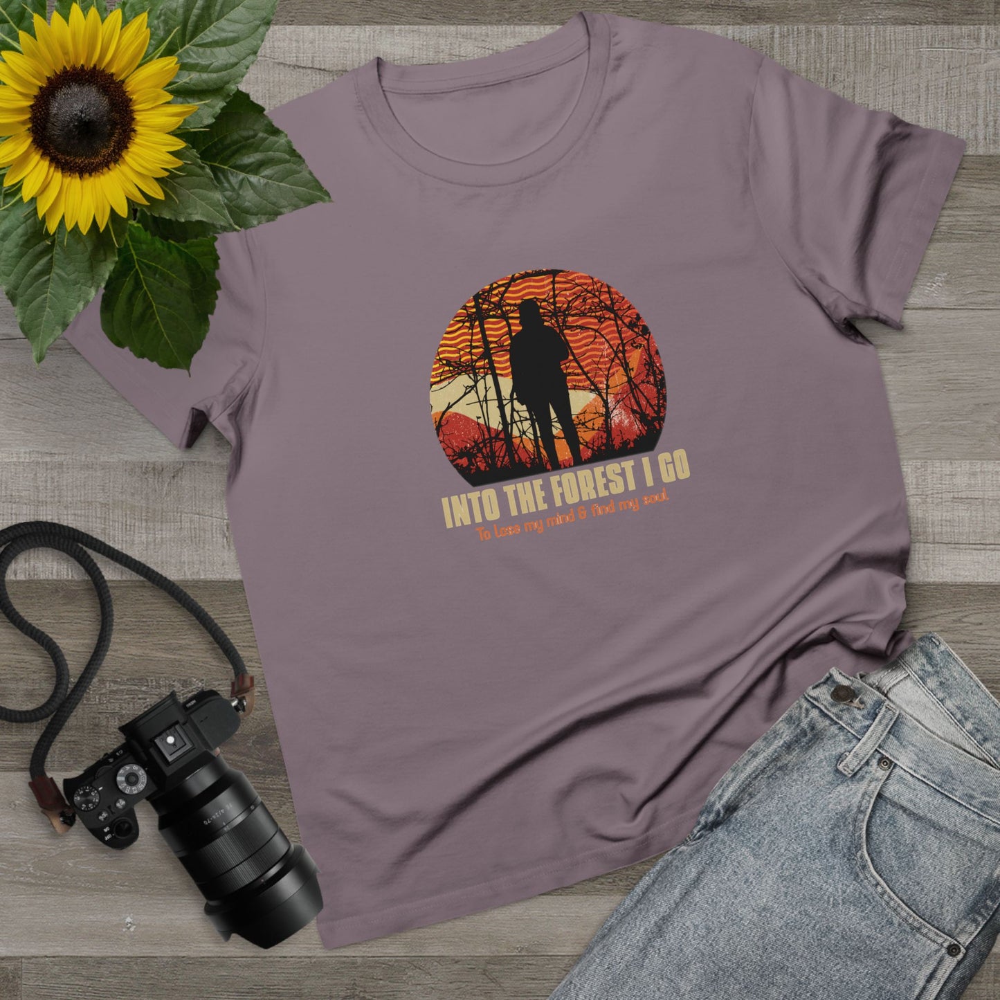 Into The Forest I Go Women’s Maple Tee