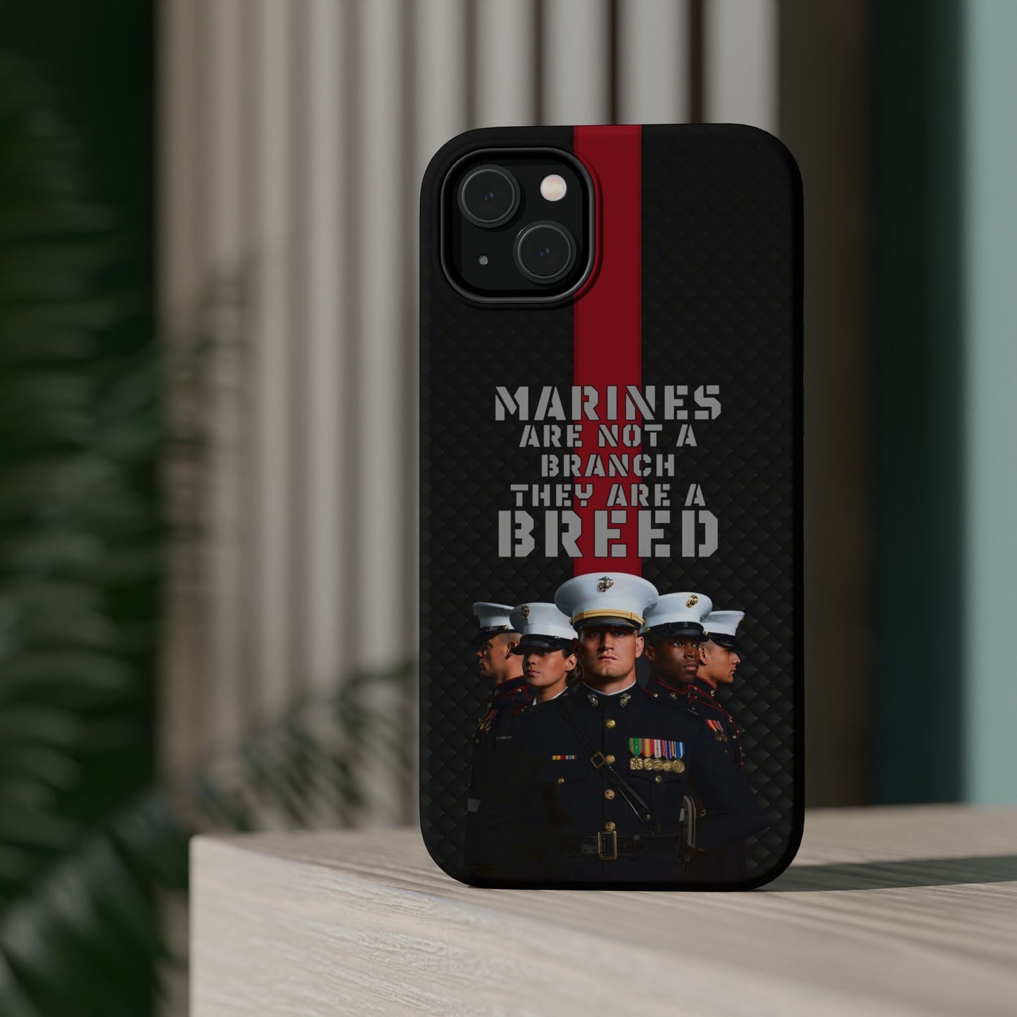 Marines Magnetic Tough Case - "Not a Branch, a Breed" Military iPhone Cover