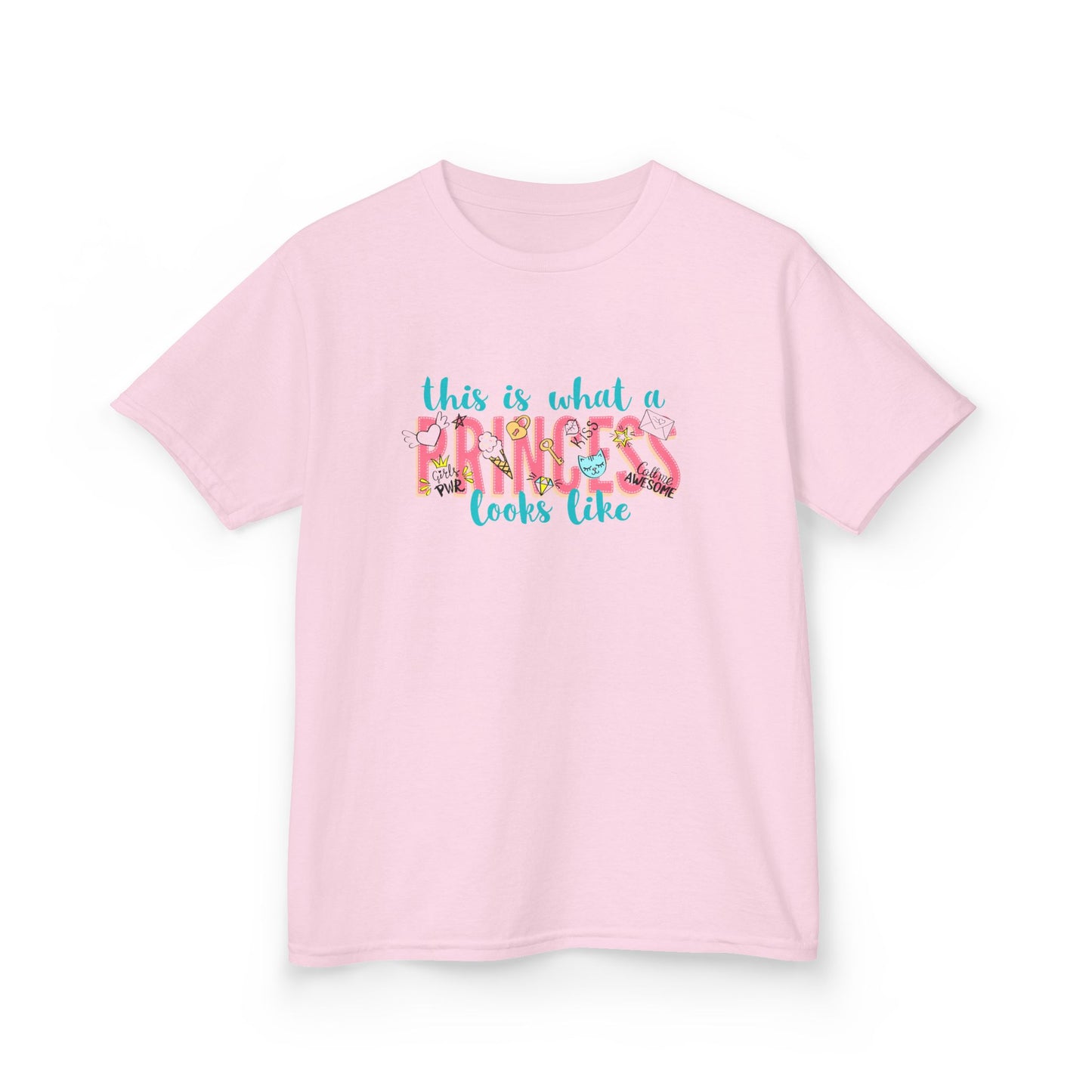 This Is What A Princess Looks Like Kids Heavy Cotton Tee