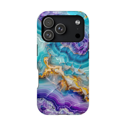 Blue Agate Magnetic Phone Case