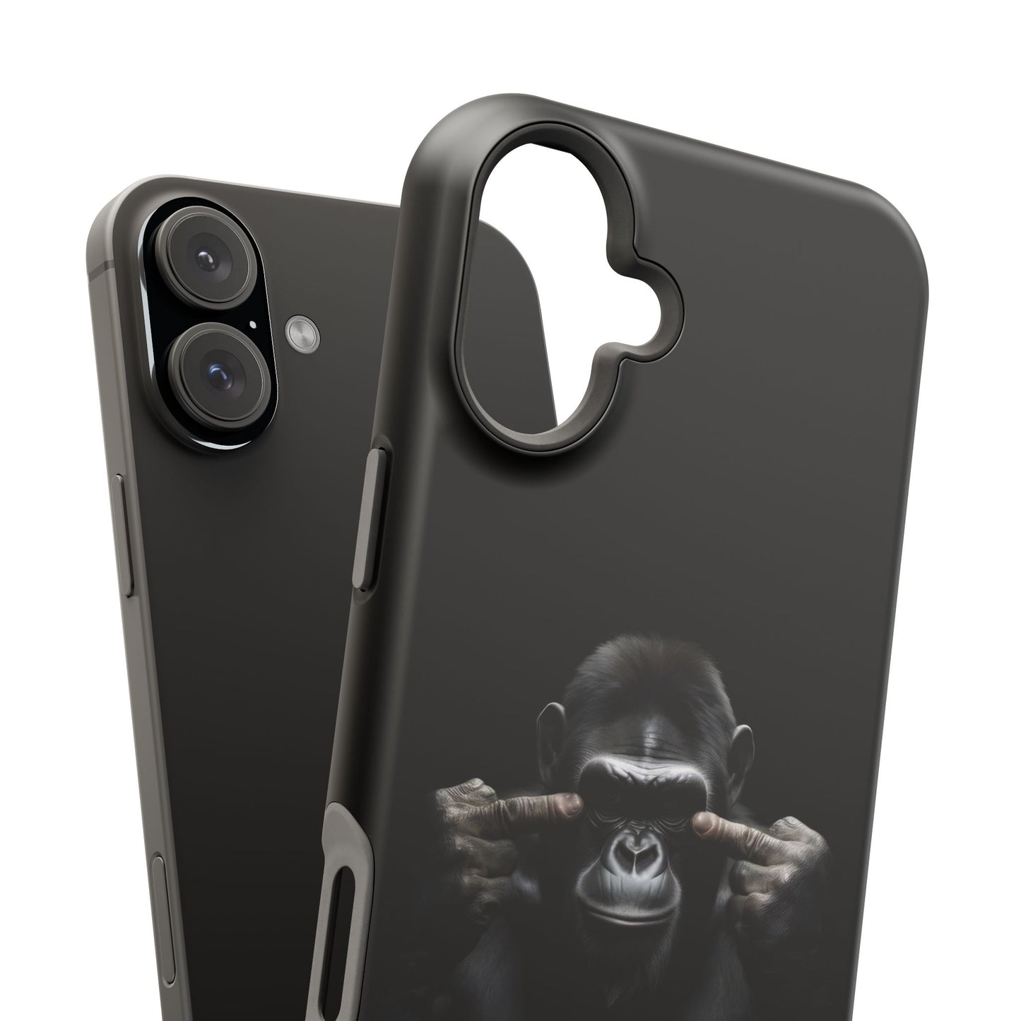 Edgy Gorilla Magnetic iPhone Case, Unique Cell Phone Cover