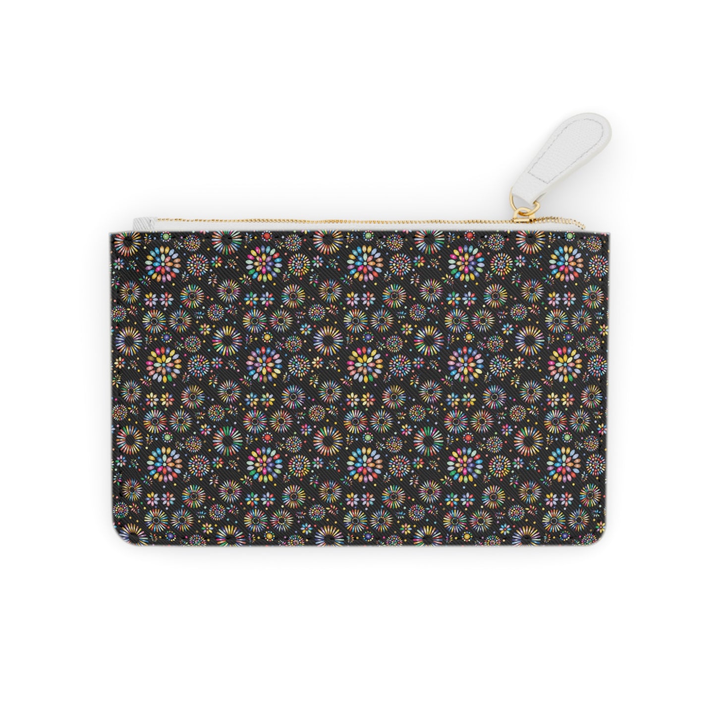 Vibrant Vibes: Happy Color Mini Clutch Bag / Black