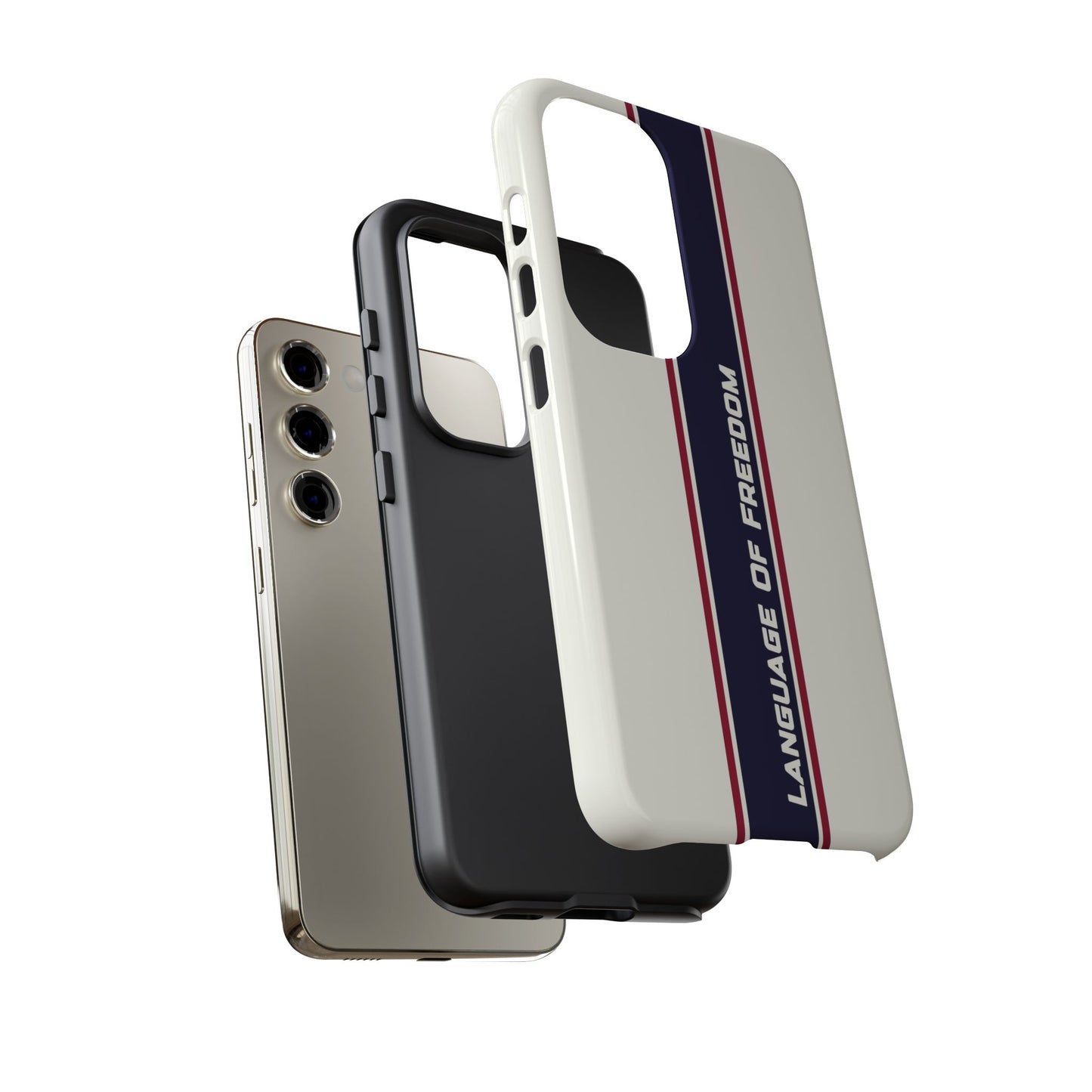 Language of Freedom Tough Case – Minimalist Design