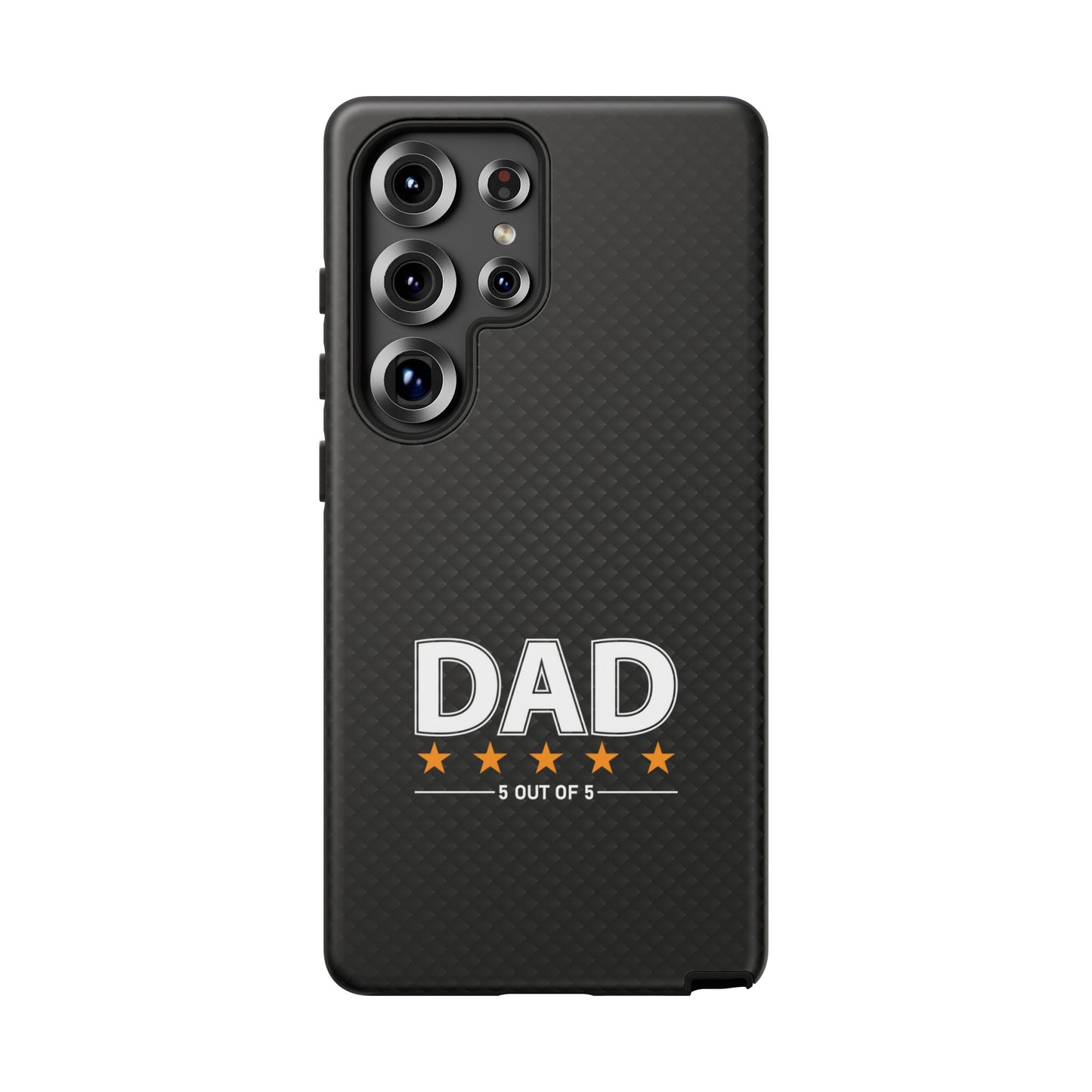 5-Star Dad Samsung Phone Case - Tough Black Cover for Father's Day