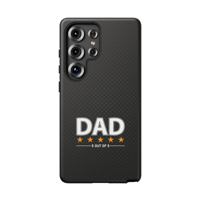 5-Star Dad Samsung Phone Case - Tough Black Cover for Father's Day