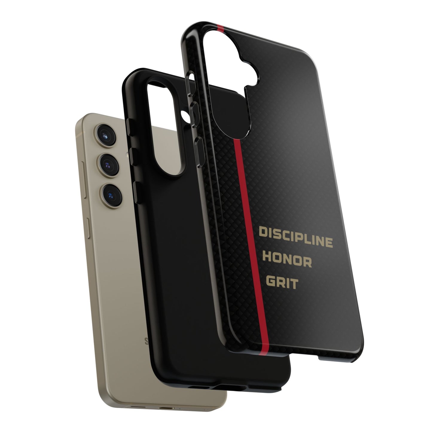 Discipline, Honor, Grit Impact-Resistant Phone Case