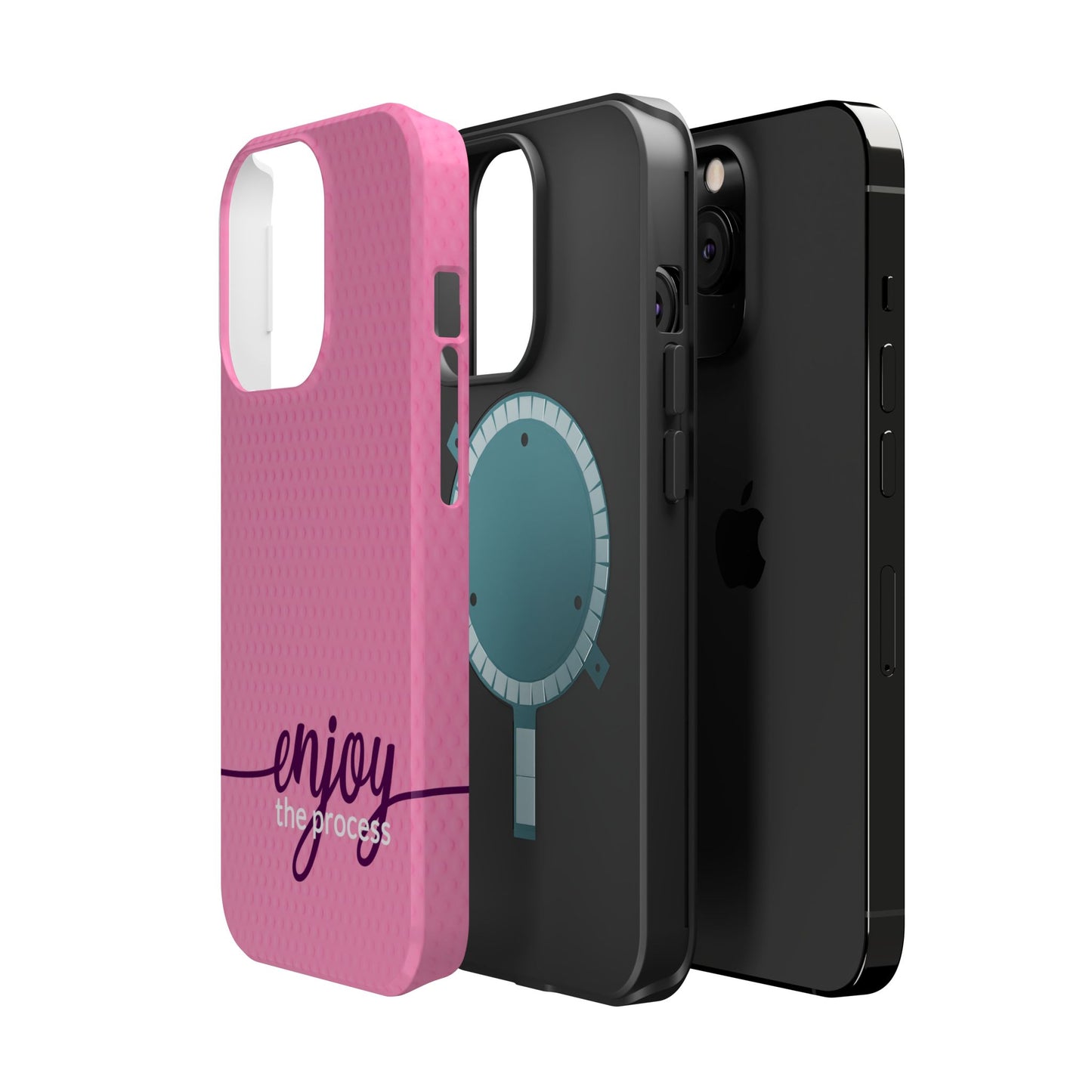 Enjoy the Process Magnetic Case - Motivational Pink Phone Cover for Women