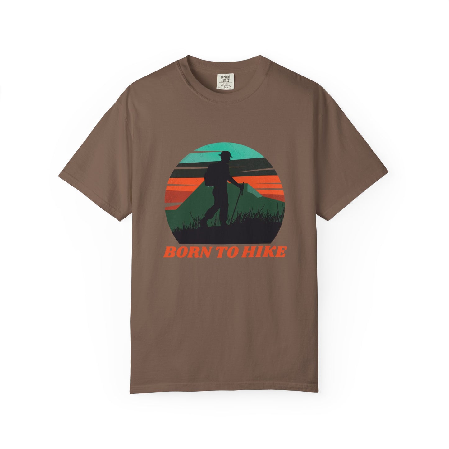 Camiseta unisex teñida Born To Hike