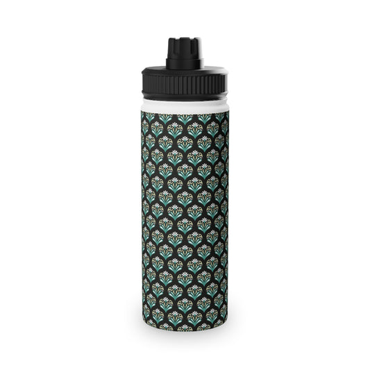 Classic Charm Stainless Steel Water Bottle, Sports Lid