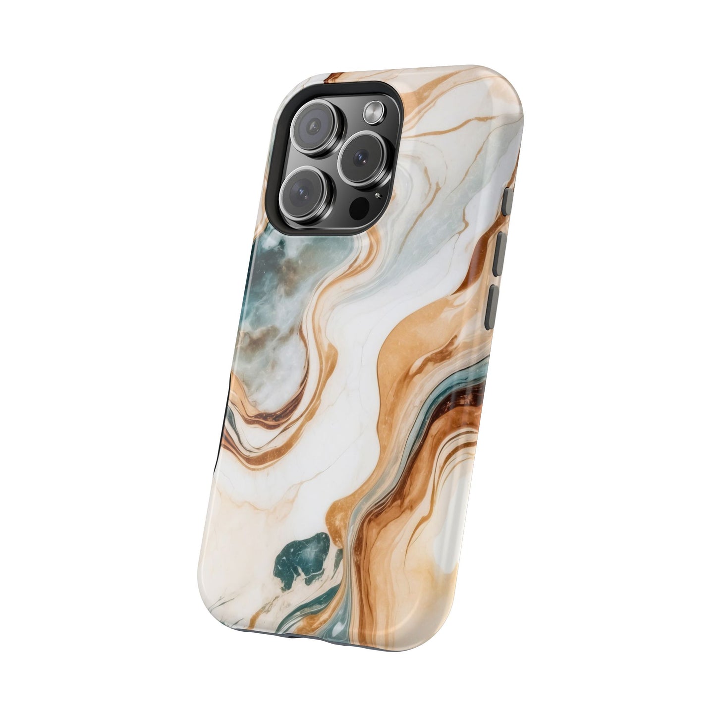 Stylish Magnetic Phone Cases, Abstract Marble Design for Everyday Use