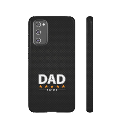 5-Star Dad Samsung Phone Case - Tough Black Cover for Father's Day