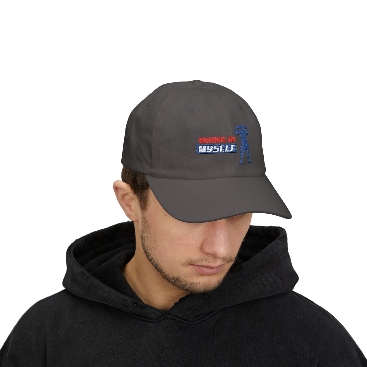 Working On Myself Classic Dad Cap / embroidered