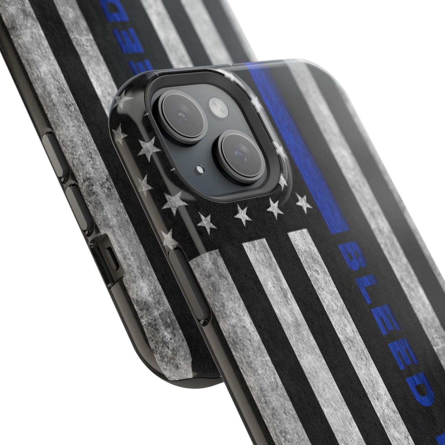 Police Magnetic Phone Cases, Bleed Blue