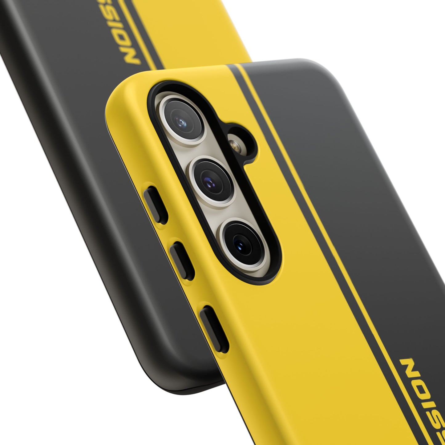 Drive Passion Tough Case – Bold Yellow & Black Design
