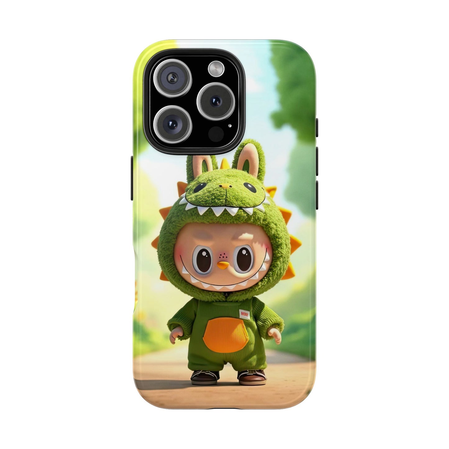 The Monsters Tough Case for iPhone Models – Playful Dinosaur Design, Dual Layer Protective Cover, Fun Mobile Accessory