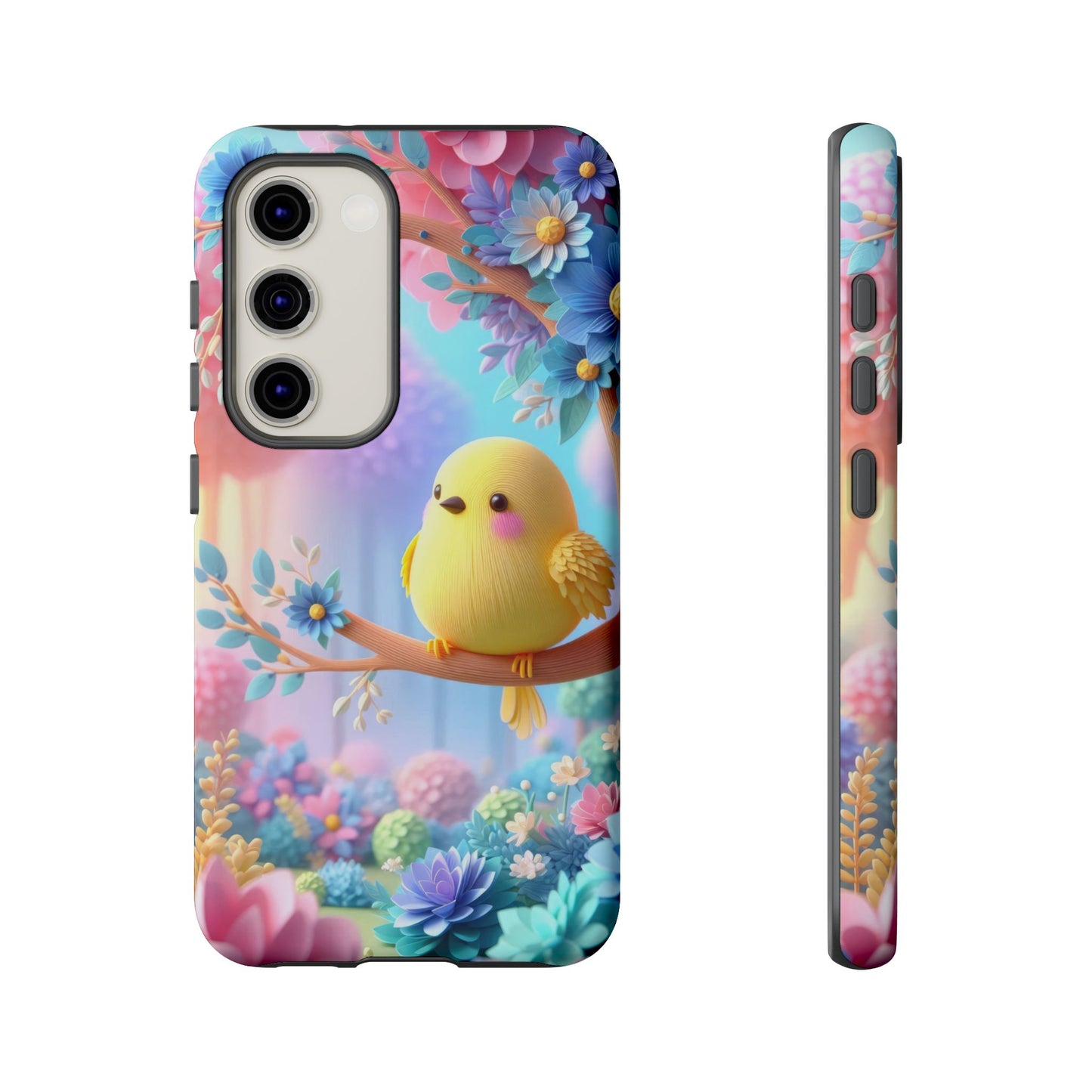 Colorful Bird Samsung Phone Case, Spring Vibe Mobile Shell