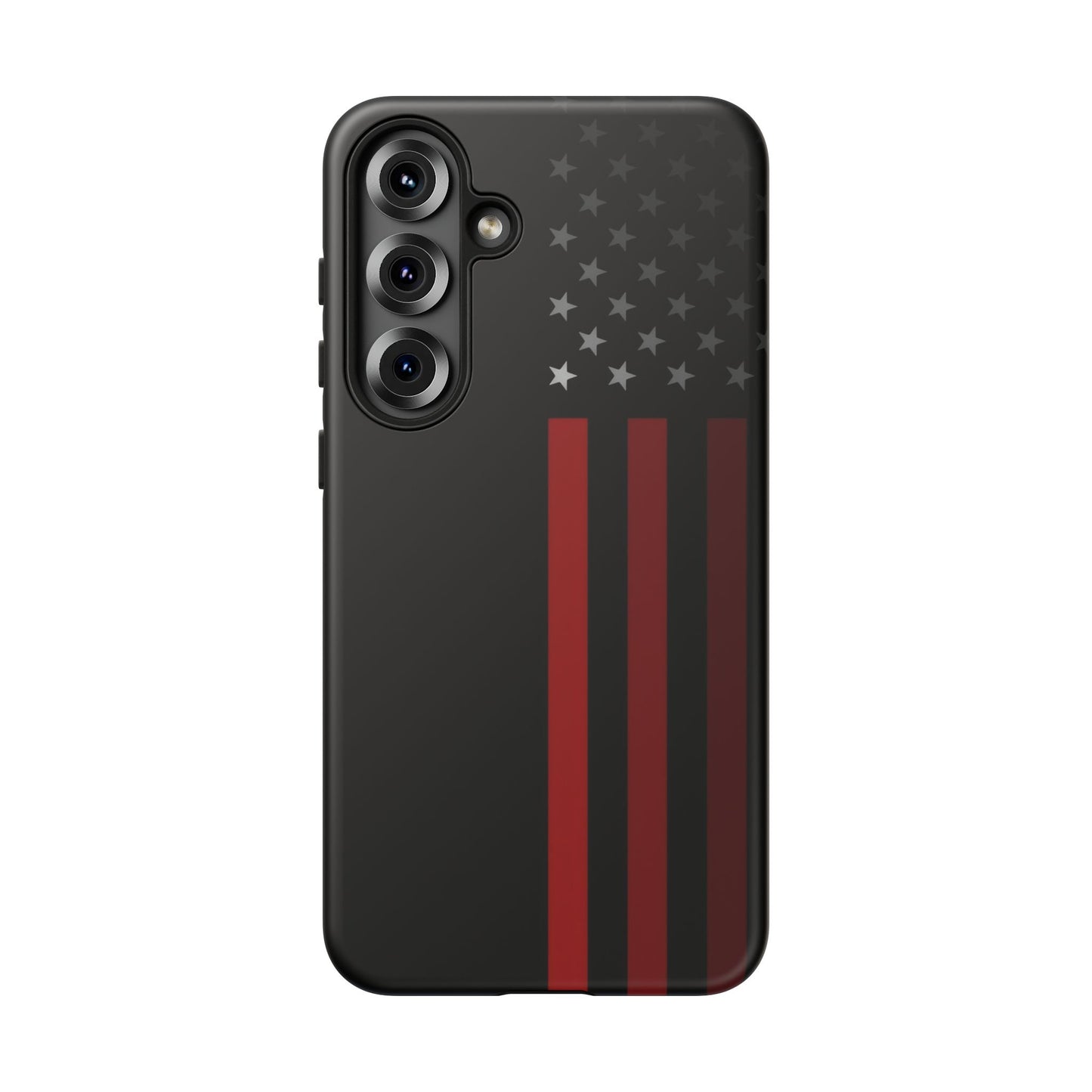 Patriotic Samsung Tough Cases, Red Line American Flag Phone Cover