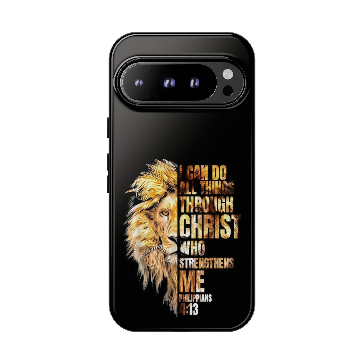 Inspirational Lion  Google Pixel Phone Case, Strength & Faith, Christian Accessories