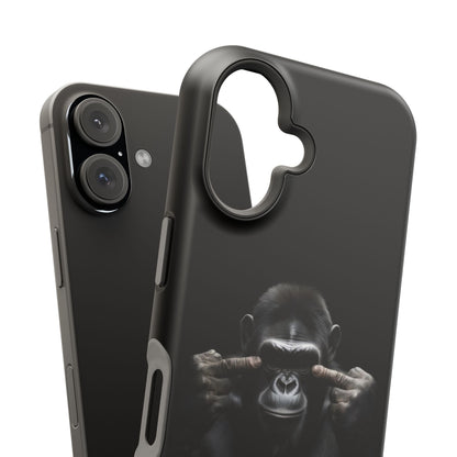 Edgy Gorilla Magnetic iPhone Case, Unique Cell Phone Cover