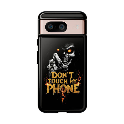 Skull Google Pixel Tough Cases, Don't Touch My Phone