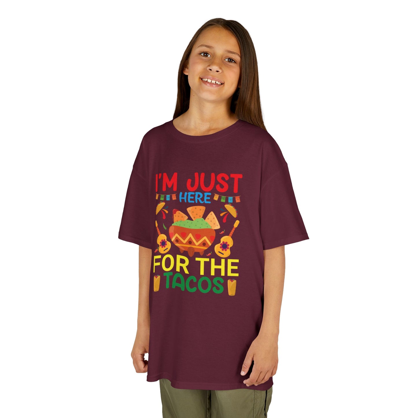 Kids Taco Lover Tee - I'm Just Here for the Tacos