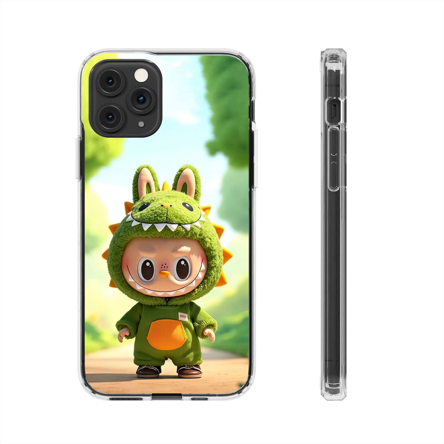 Copy of The Monsters Clear Case for iPhone Models – Playful Dinosaur Design