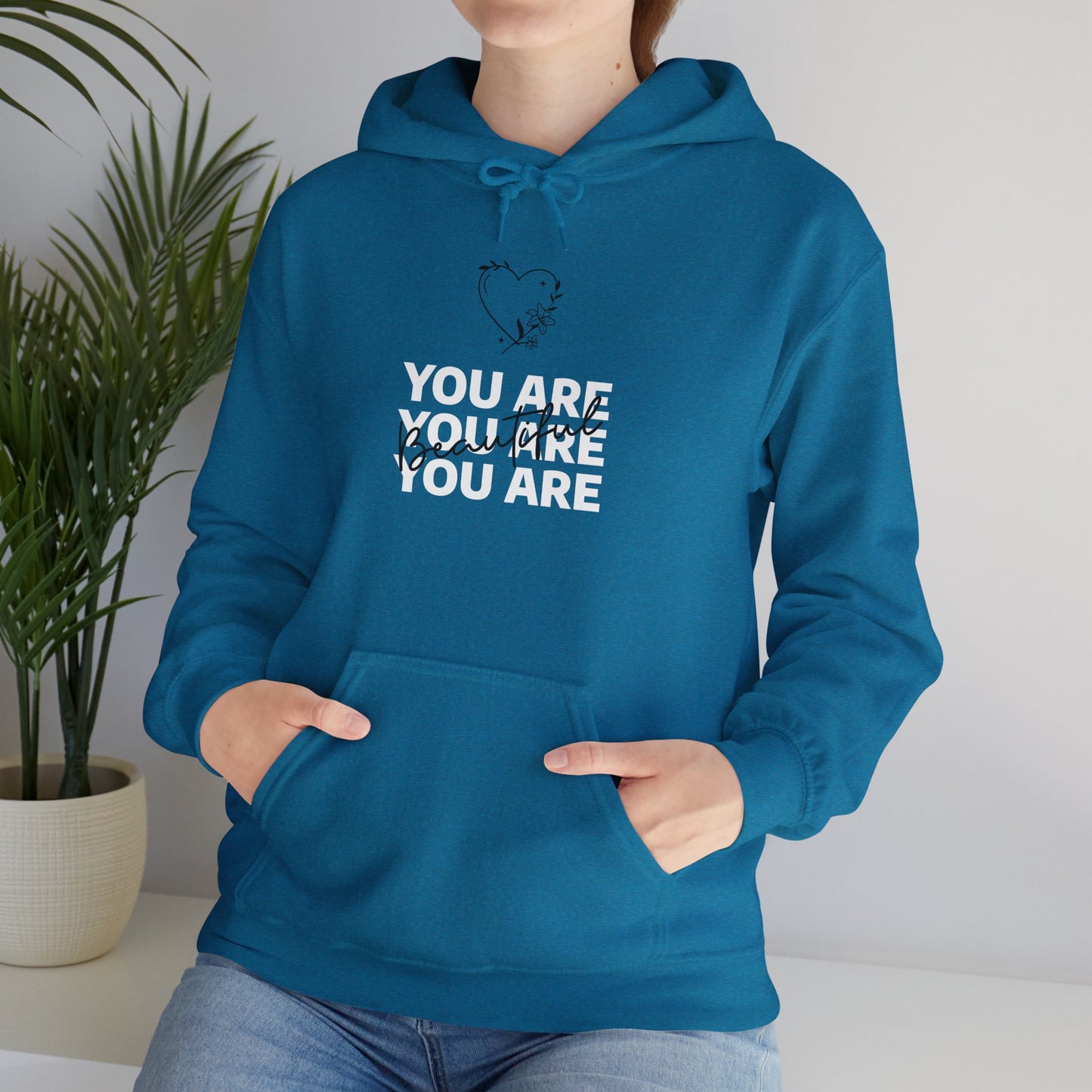 You Are Beautiful Unisex Heavy Blend™ Hooded Sweatshirt