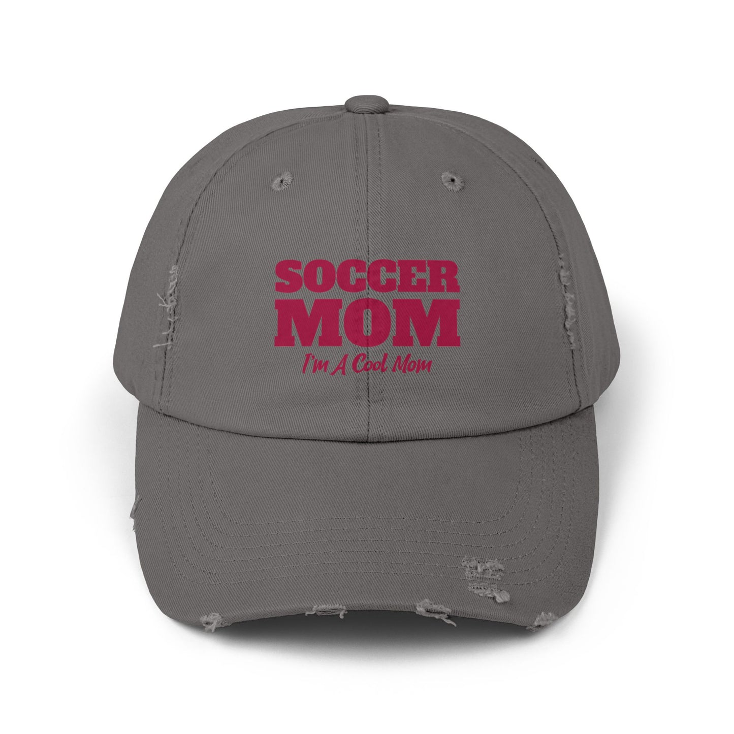 Soccer Mom I'm A Cool Mom Unisex Distressed Cap