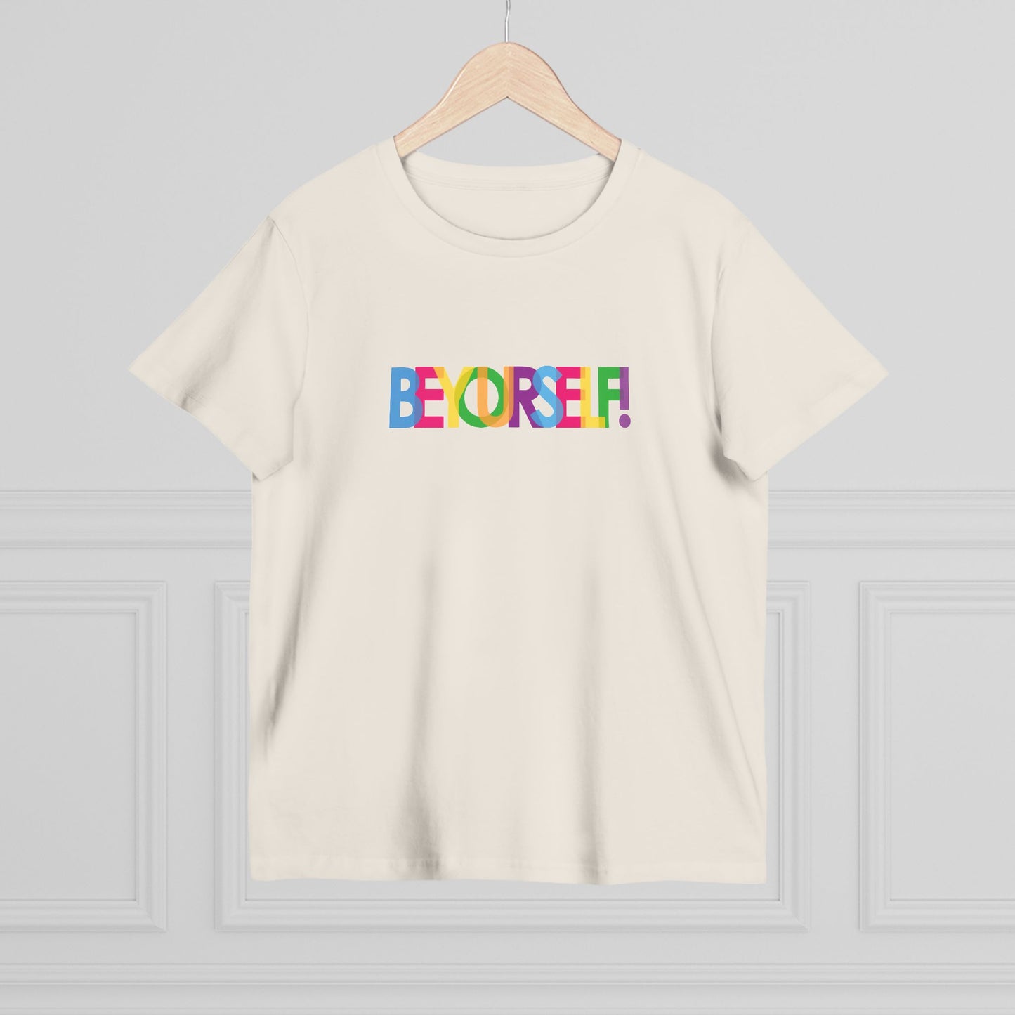 Inspirational Women’s Maple Tee - Be Yourself Graphic T-Shirt