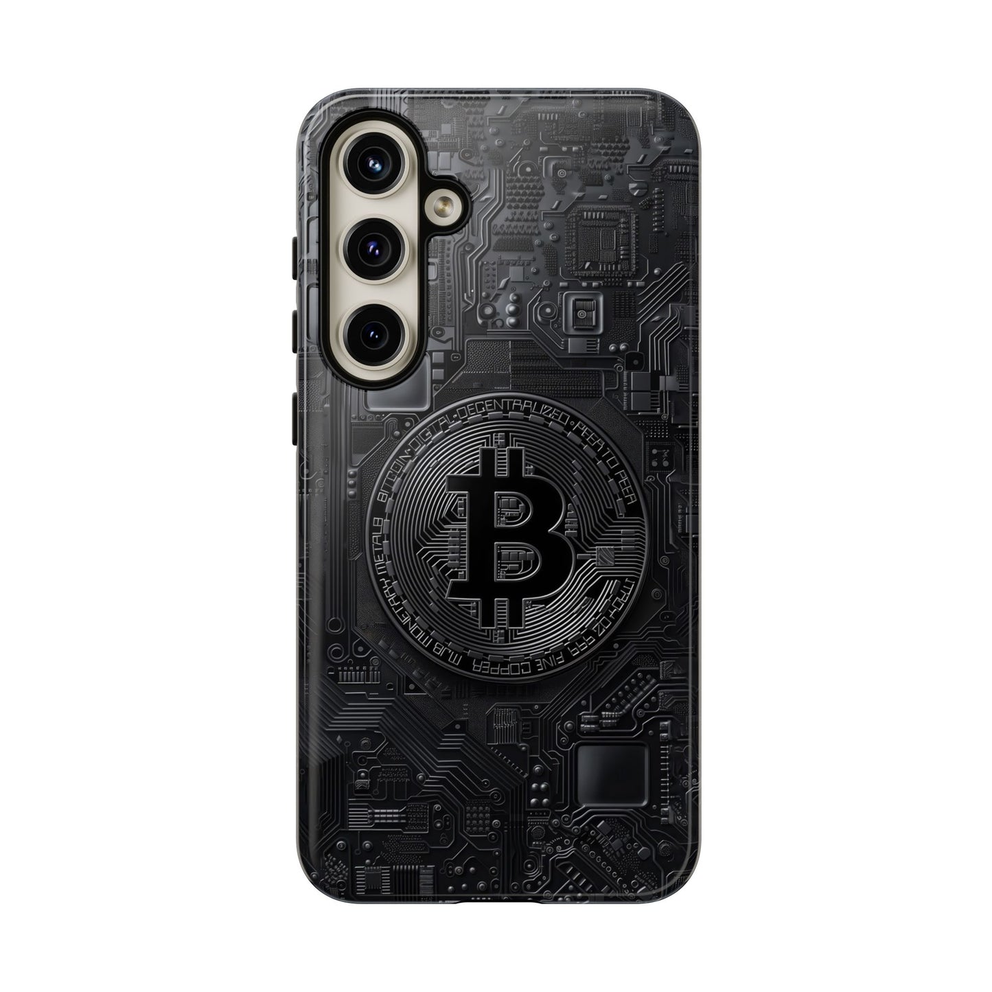 Bitcoin Samsung Tough Phone Case, Cryptocurrency Protection Cover