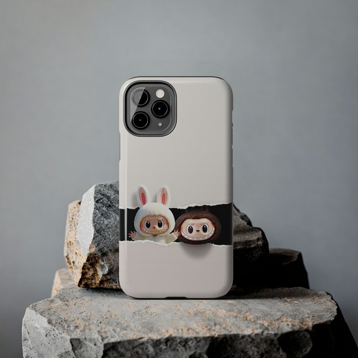 The Monsters Tough Case for iPhone Models and Variations – Dual Layer Protective Cover, Playful Design, Cute Mobile Accessory