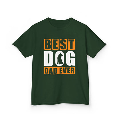 Best Dog Dad Ever Design - Kids Heavy Cotton™ Tee
